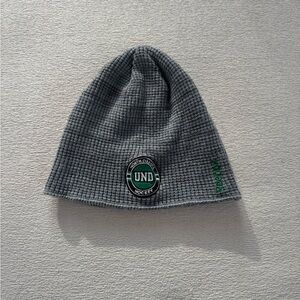 Reebok UND North Dakota Hockey Gray Knit Beanie Hat